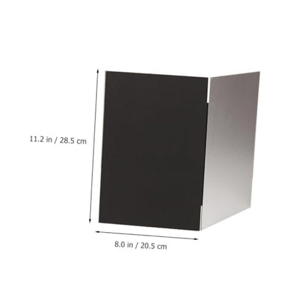 Tofficu Photography Background Board and Reflective Cardboard for Studio Photo Shooting, Thickened A4 Foldable Photo Backdrop Board with Black and White Diffuser Panels for Indoor