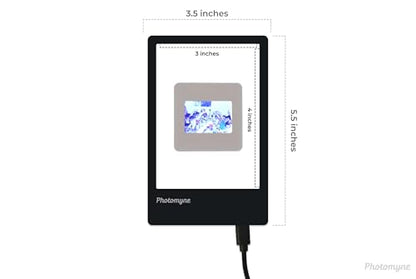 Photomyne A7 Mini Light Pad Backlight Portable Hands-Free Ultra-Thin Ultimate Brightness for Supporting Photo Slides and Film Negative Scanning (Includes USB-C Adapter) - Black (Small) - style: Mini