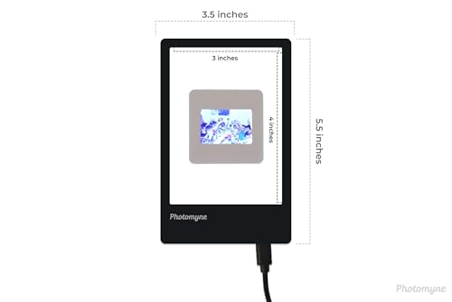Photomyne A7 Mini Light Pad Backlight Portable Hands-Free Ultra-Thin Ultimate Brightness for Supporting Photo Slides and Film Negative Scanning (Includes USB-C Adapter) - Black (Small) - style: Mini