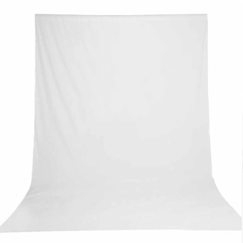 5X7ft Photo Backdrop White Backdrop for Photoshoot, Non-Reflective Soft White Backdrop for Home Studio, Baby Photography, YouTube Content & Live Streaming（only 1x Background） - color: White, size: 5x7ft