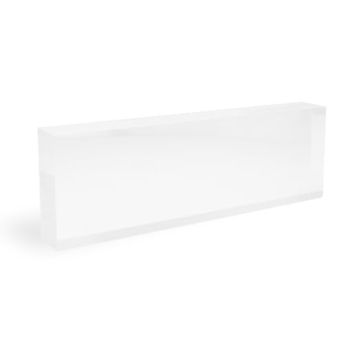 ExcelMark Blank Clear Acrylic Block (3 x 9, inches)