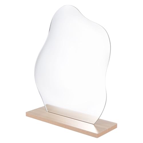 Irregular Desktop Makeup Mirror Vertical Lady Vanity Mirror for Home Decoration and Photography Props