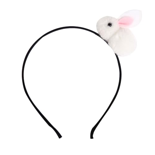 Pvoiue Easter Bunny Headband - Cute Plush Rabbit Hair Band for Women - color: White