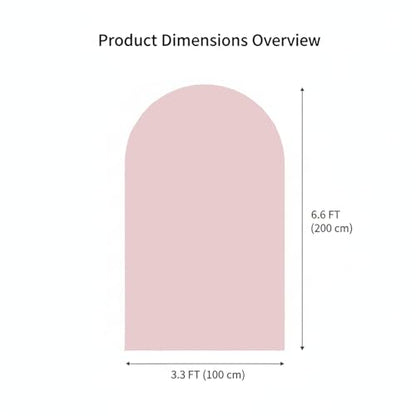 Double Sided 6.6FT Pink Arch Backdrop Cover Spandex Fitted Stretchy Arch Covers for Wedding Birthday Party Bridal Baby Shower Ceremony - color: Pink, size: 6.6ft