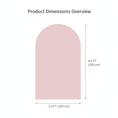 Double Sided 6.6FT Pink Arch Backdrop Cover Spandex Fitted Stretchy Arch Covers for Wedding Birthday Party Bridal Baby Shower Ceremony - color: Pink, size: 6.6ft