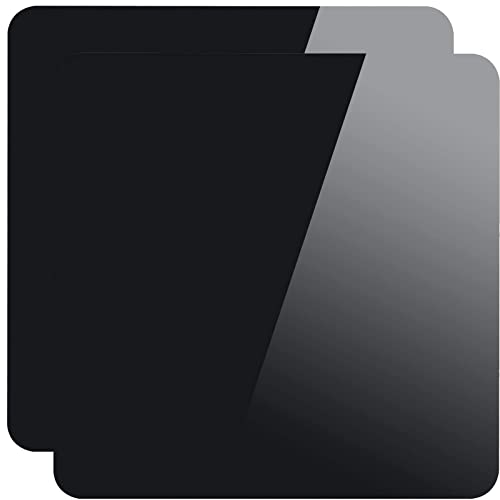 2 Packs 12 x 12 Inch Acrylic Black Reflective Display Table Riser for Professional Product Photography, KINJOEK 30x30CM Background Boards for Product Table Top Photography Shooting - color: Black, size: 2PCS 12x12"