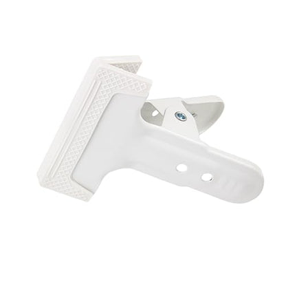 2 Pack 4-1/4" Heavy Duty Spring Clamps Clips, White Metal Rubber Hinge Clip File Clamps for Photography Background Stands, Home Improvement Projects (2.17" Opening) - color: 2 Pcs White