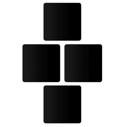 Artibetter 4pcs Black Acrylic Mirror Reflection Board Photography Props 10x10cm Photo Backdrops for Studio Photo Supply and Reflective Background Ornaments