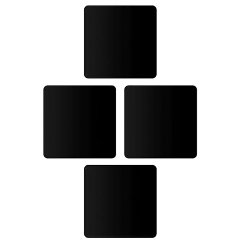 Artibetter 4pcs Black Acrylic Mirror Reflection Board Photography Props 10x10cm Photo Backdrops for Studio Photo Supply and Reflective Background Ornaments