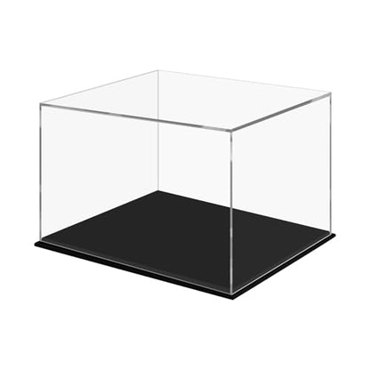 Clear Acrylic Display Case for Stationery & Toys, Dustproof Transparent Organizer Box for Collectibles, Action Figures, Pens, Markers, Building Blocks, Desktop Storage & Showcase