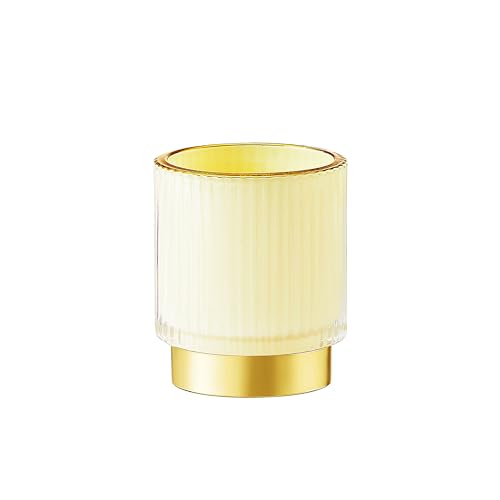 Makeup Brush Holder Organizer,Toothbrush Holders,Desk Pen Pencil Holder,Multifunctional Vintage Glass Brush Cup（S/Milky White/A3-US） - color: Milky White, size: Small