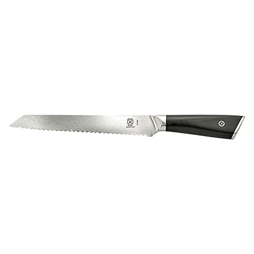 Mercer Culinary M13789 Premium Grade Super Steel, 8-Inch Serrated Bread Knife, G10 Handle - style: Serrated Bread Knife G10 Handle 8 Inch