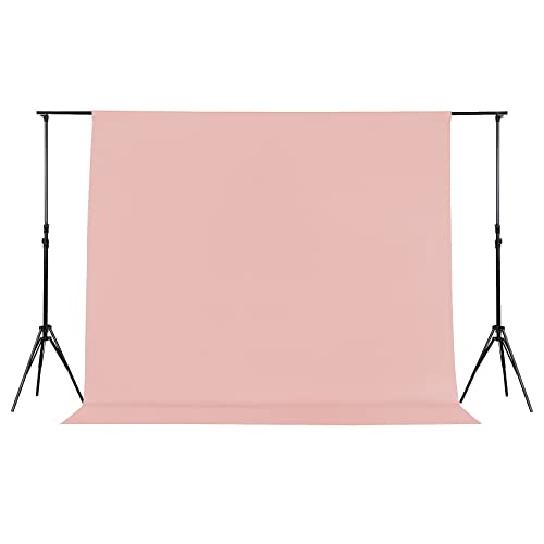Joccun 5X7FT Light Pink Backdrop Background for Photography,Polyester Backdrop Curtain Background Screen for Photography,Photoshoot,Video Recording,Studio(5X7ft,Light Pink) - color: Light Pink, size: 5FTx7FT