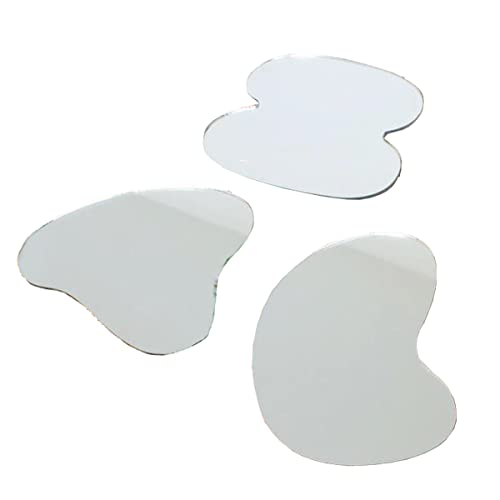 mollensiuer 3 Pieces Geometric Shape Acrylic Photo Props Mirror Products Photography Background Decorations Pose Product Props