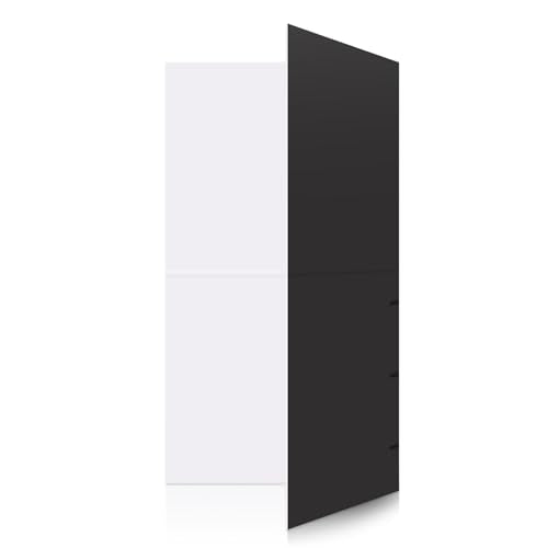 Double Sided Black & White Photography Reflector 39x39 Inch – Portable Cardboard Light Diffuser for Still Life, Product, Food & Portrait Photo Studio Lighting