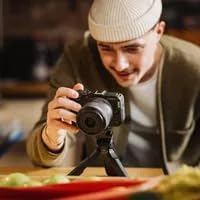 Canon EOS R50 V Content Creator Kit Mirrorless Camera with RF-S 14-30mm Lens, Tripod Grip, Stereo Microphone, 128GB Memory Card, Black (Renewed) - style: Content Creator Kit