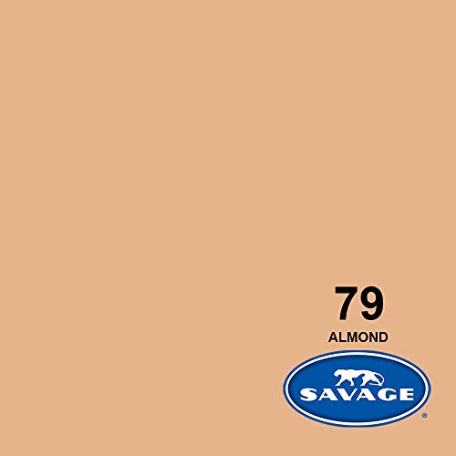 Savage Seamless Paper Photography Backdrop - Color #79 Almond, Size 26 Inches Wide x 36 Feet Long, Backdrop for Tabletop Product Photography and Crafting - Made in USA - color: Almond, size: 26 in x 36 ft