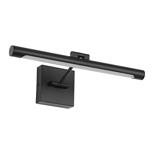 Joosenhouse LED Picture Light Fixtures 16.53" Inches Long Modern Black Wall Lamps with Rotatable Lighting Tube Picture Frame Lights for Paintings 7W(50W Eqv.) Hardwired Connection 3000K - color: Black, size: Non-Dimmable 16.53" Long