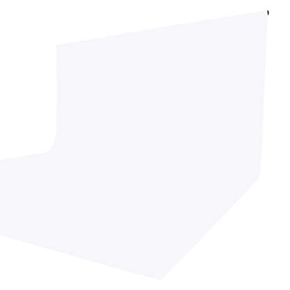 ISSUNTEX 5X7 ft Background Muslin Backdrop, Photo Studio, Collapsible High Density Screen for Video Photography and Television-White - color: White, size: 5X7 ft