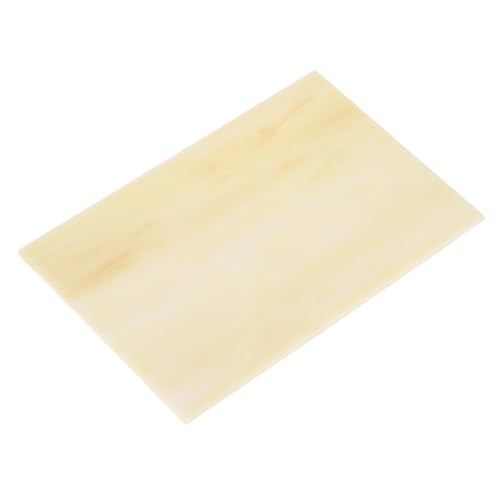MECCANIXITY Stained Glass Sheet Mosaic Tile 7.9 Inch x 5.9 Inch Apricot Stained Glass Sheets for Crafts DIY, Art Project - color: Apricot