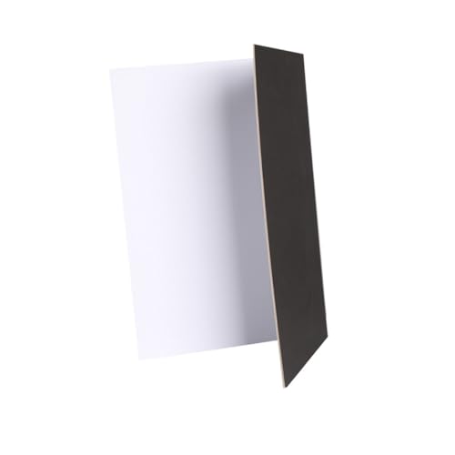 VILLCASE Folding Reflective Photography Backdrop Board Silver Black White, Thickened Collapsible Photo Reflector for Studio and Outdoor Shooting