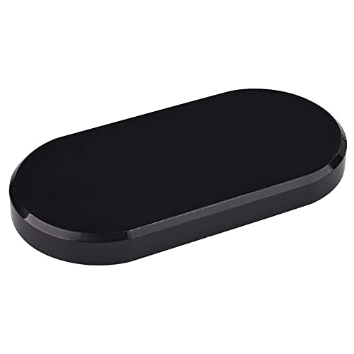 FINGERINSPIRE Acrylic Oval Beveled Display Base 6"x 3"x 0.5"(LxWxH) Black Acrylic Display Block Solid Display Holder Acrylic Jewelry Display Stand for Home Decor Showing Photography Props - color: Black Beveled Oval