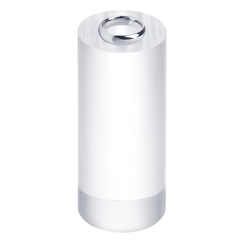 uxcell Acrylic Cylinder Display Blocks, 40 x 100 mm/1.6" x 3.9" Clear Jewelry Display Base Polished Cube Riser Stand Display Holder Base for Ring Bracelet Jewelry Cosmetics Crafts - size: 40 x 100mm