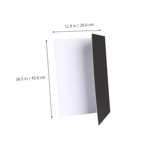 BESPORTBLE Thick Folding Reflective Photography Background Board with Black White Surfaces for Tabletop and Studio Lighting Control, Portable Photo Reflector for Filming and Outdoor Use