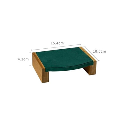 Jewelry Display Stand Earrings Display Rack Bracelet Jewelry Display Stand Mall Luxury High-end Green Velvet Display Props Jewelry Holder Organizer(Small) - size: Small