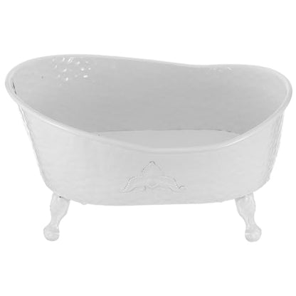 UKCOCO Newborn Photo Prop Bathtub: Baby Photography Prop for Photoshoot, White Iron Bathtub for Baby Photo Shoot, 19. 7 X 14. 2 X 11. 4 Inch