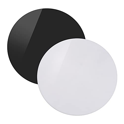 2PCS Round Acrylic Sheet Reflection Board, Jewelry Watch Photography Background with Highly Reflective for Still Life Photography, Product Display(30X30cm)