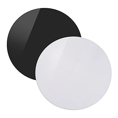 2PCS Round Acrylic Sheet Reflection Board, Jewelry Watch Photography Background with Highly Reflective for Still Life Photography, Product Display(30X30cm)