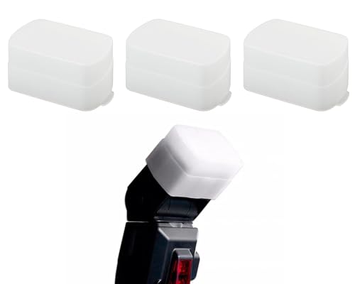 DS. DISTINCTIVE STYLE 3-Pack Flash Diffuser for Speedlight Light Diffuser Softbox Compatible with Godox TT600 V850II V860II TT685 Yongnuo YN560III 568EX 565EX Canon 580EX