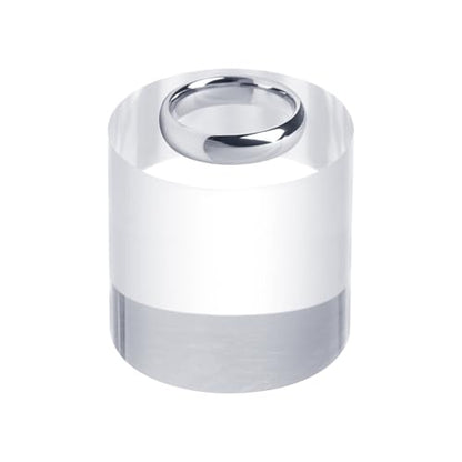 uxcell Acrylic Cylinder Display Blocks, 30 x 30 mm/1.2" x 1.2" Clear Jewelry Display Base Polished Cube Riser Stand Display Holder Base for Bracelet Ring Jewelry Cosmetics Crafts - size: 30 x 30mm