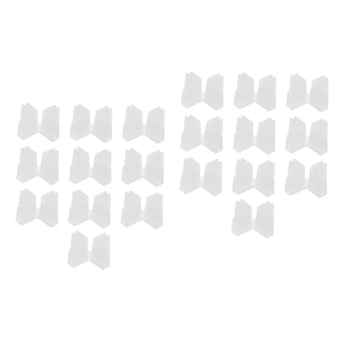 20pcs Plastic Cross Shape Fixing Clips for Desk Dividers and Cartons and Reliable Isolation Clamps for Organizing Workspaces and Studio Backgrounds