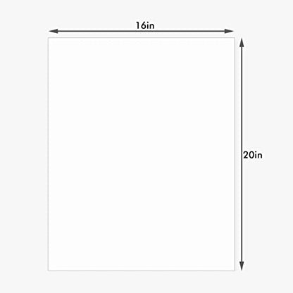 10 Pack 16x20 White Backing Boards, Uncut Mat Board 16x20, Acid Free Backerbords for 11x14 Photos, Pictures, Artwork and Paints - size: white 10pc backings 16x20