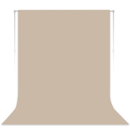 Beige Backdrop for Photoshoot, Professional Photo Backdrop Background Curtain for Product Photography, Portraits, Wedding, Party, Live Streaming Video Recording 5X7 FT - color: Beige, size: 5X7 FT