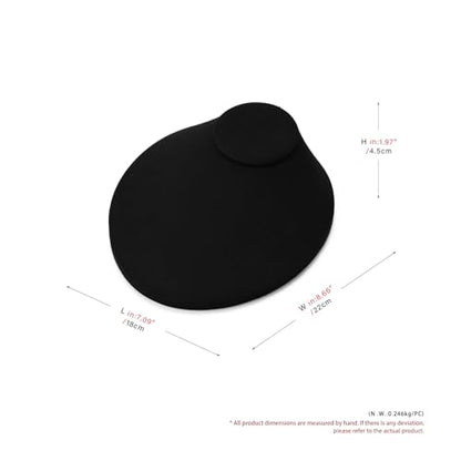Oirlv Necklace Holder Bust Velvet Jewelry Display Necklace Display for Vendors Display Pendant Display Stand Black - color: Black Microfiber