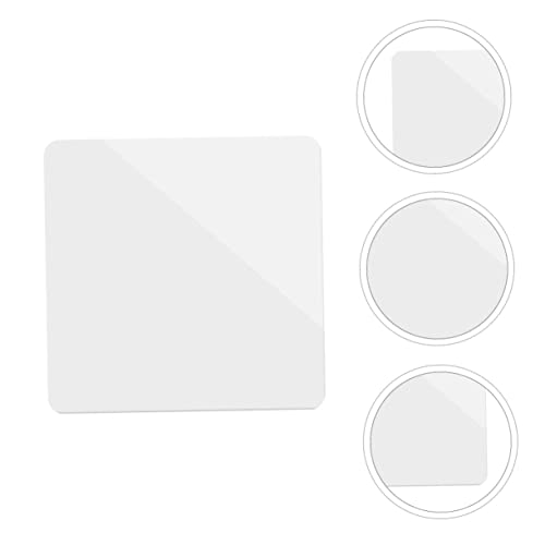 2pcs Acrylic Reflective Board Photo Photography Board Acrylic Mirror Jewelry Photos Supplies Acrylic Display Stand Reflective Plate Reflector Makeup Photography Background, 20X20CM, White