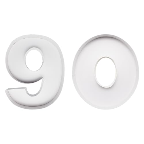 Charcuterie Cardboard Number Fillable Shaped Treat Decorative Box Anniversary Birthday Table Centerpiece (60&90 Style, 9inch) - size: 9inch, style: 60&90 Style