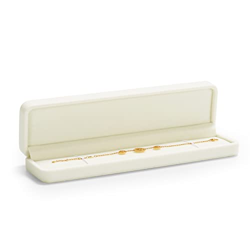 Oirlv Velvet Jewelry Storage Box Bracelet/Necklace/Long chain Gift Box Showcase Display Organizer - style: Long Chain/Necklace/Bracelet Box