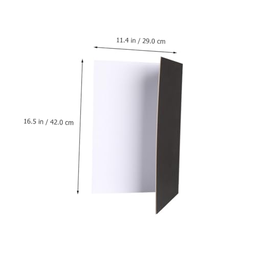 VILLCASE Folding Reflective Photography Backdrop Board Silver Black White, Thickened Collapsible Photo Reflector for Studio and Outdoor Shooting