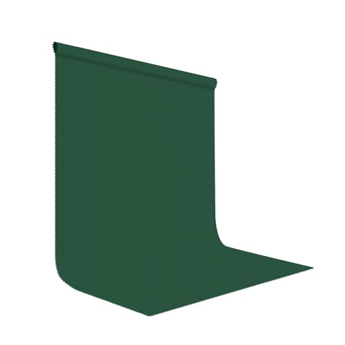 Dark Green Screen Backdrop 5x7FT Photography Green Background for Streaming Zoom, Photo Studio, Collapsible High Density Screen for Video Photography - color: Dark Green, size: 5x7ft