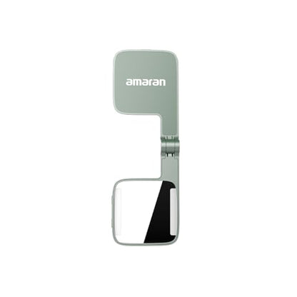 Amaran Go Magnetic Selfie Phone Light, Compatible with MagSafe & Qi2 Magnets, Dual LED Light Source with Adjustable Mirror Light & CCT (2700K-6500K), for Selfies, Makeup, & Content Creation (Green) - color: Green