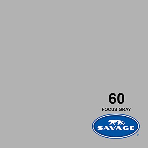 Savage Seamless Paper Photography Backdrop - Color #60 Focus Gray, Size 26 Inches Wide x 36 Feet Long, Backdrop for Tabletop Product Photography and Crafting - Made in USA - color: Focus Gray, size: 26 in x 36 ft