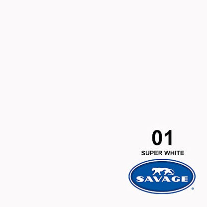 Savage Seamless Background Paper - #1 Super White (53 in x 36 ft) - color: Super White, size: 53 in x 36 ft