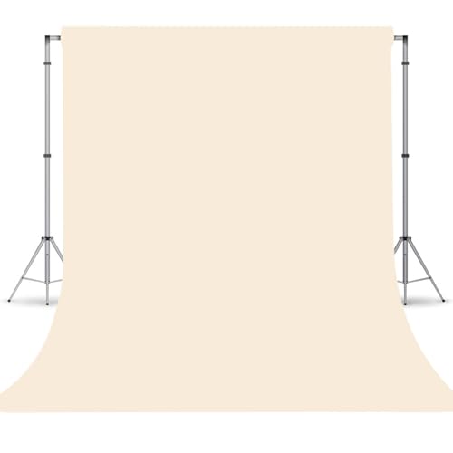 Cream Photography Backdrop for Photoshoot, Photo Backdrop Curtain, Perfect Cream Backdrops for Party Portrait Photoshoots Video Studio 6FTx9FT - color: Cream, size: 6x9 FT