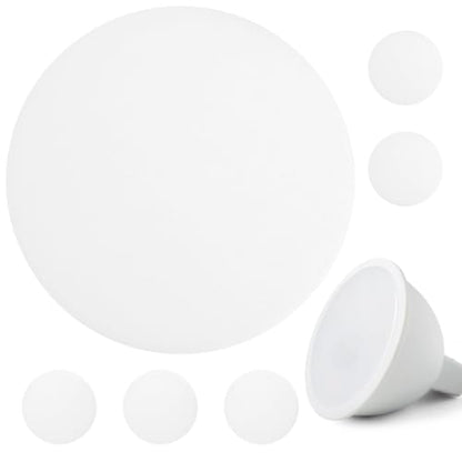 Hemobllo Ceiling Light Diffuser Covers - 6 Pcs 5 Inch Anti-Glare LED Downlight Diffuser Plastic Spotlight Diffuser Covers DIY Lighting Accessories for Ceiling Light LED Downlight Spotlight