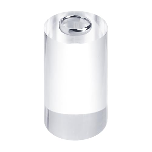 uxcell Acrylic Cylinder Display Blocks, 60 x 100 mm/2.4" x 3.9" Clear Jewelry Display Base Polished Cube Riser Stand Display Holder Base for Ring Jewelry Cosmetics Crafts - size: 60 x 100mm