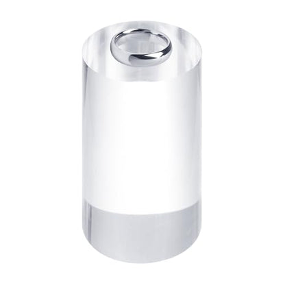 uxcell Acrylic Cylinder Display Blocks, 60 x 100 mm/2.4" x 3.9" Clear Jewelry Display Base Polished Cube Riser Stand Display Holder Base for Ring Jewelry Cosmetics Crafts - size: 60 x 100mm